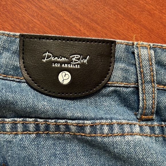 Denim Blvd‎ Los Angeles denim side tie cropped size L - Picture 3 of 9